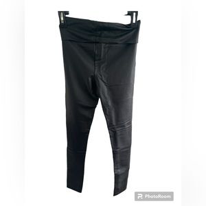 New Faux Leather Skinny Pants Womens Size XS Ankle Cigarette Style Pleather